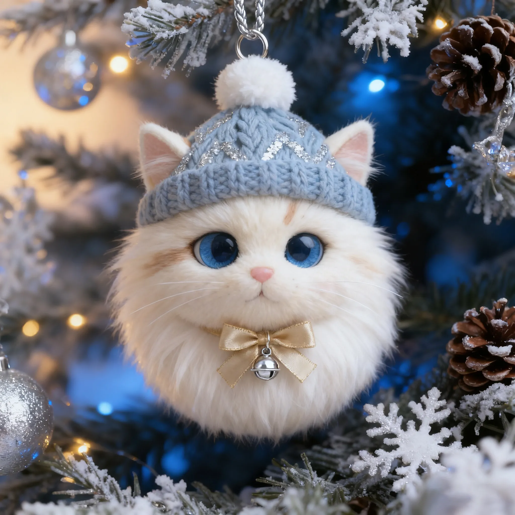 🐱Furry Friends: Winter Cat Ornament Collection
