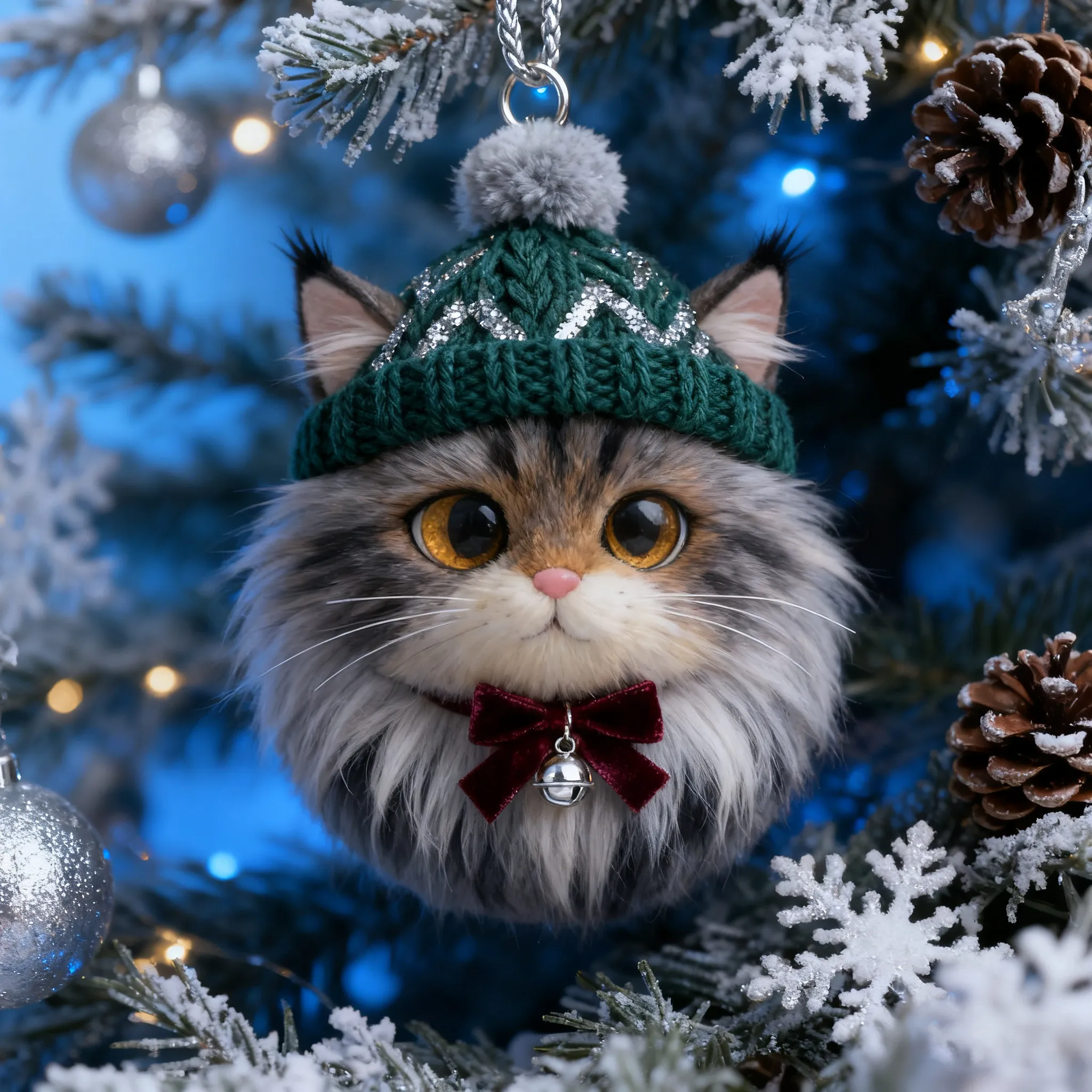 🐱Furry Friends: Winter Cat Ornament Collection