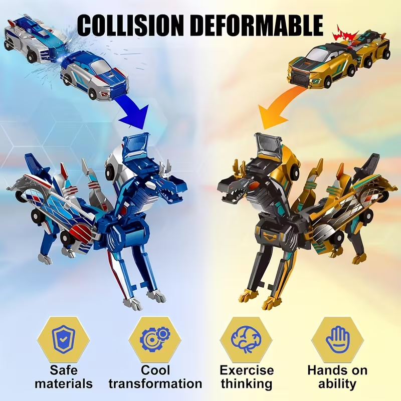 2025 New Magnetic Collision Car Dinosaur