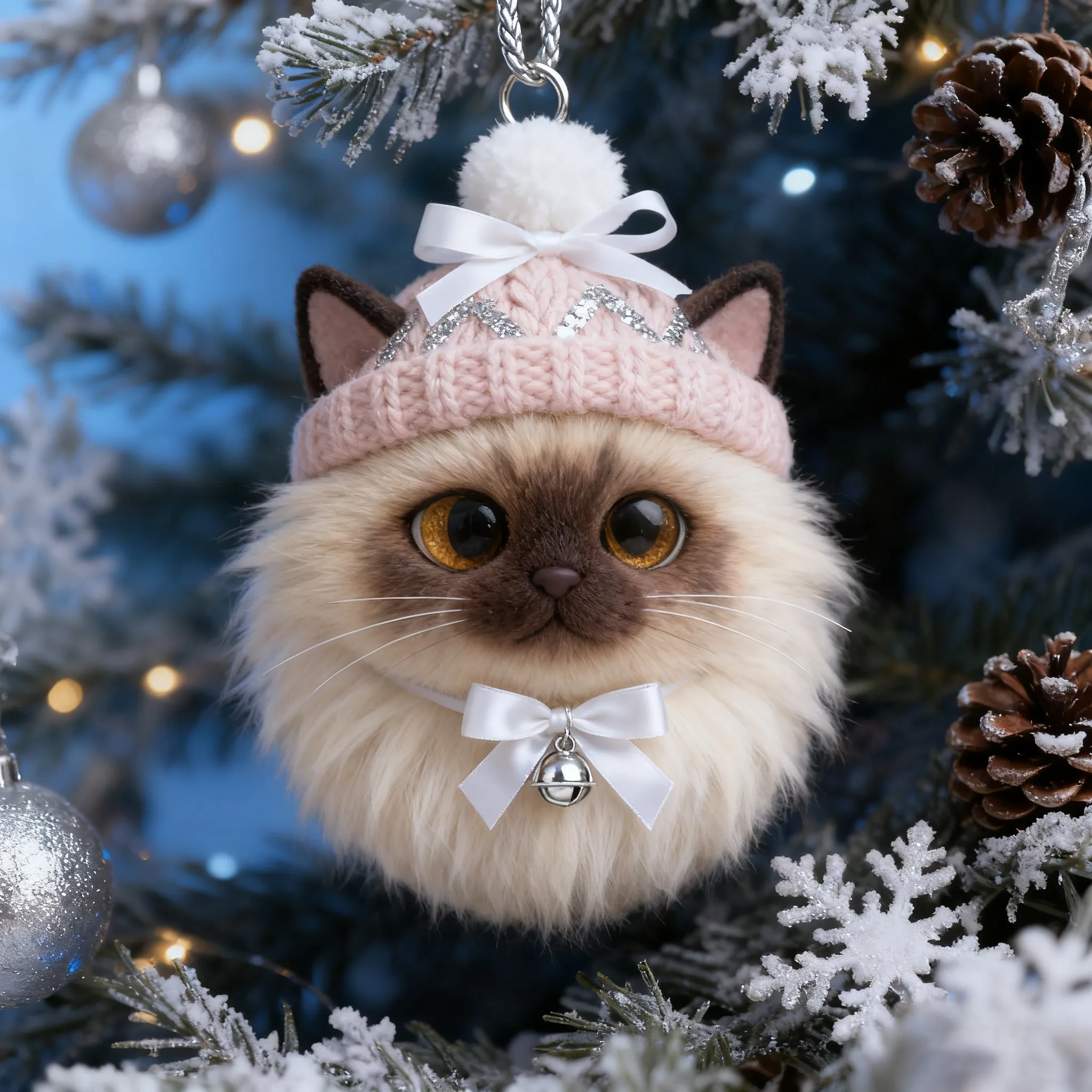 🐱Furry Friends: Winter Cat Ornament Collection